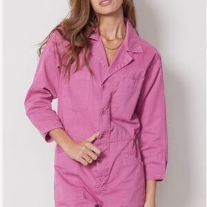Pistola Tanner Long Sleeve Field Jumpsuit in Fuschia Size XS